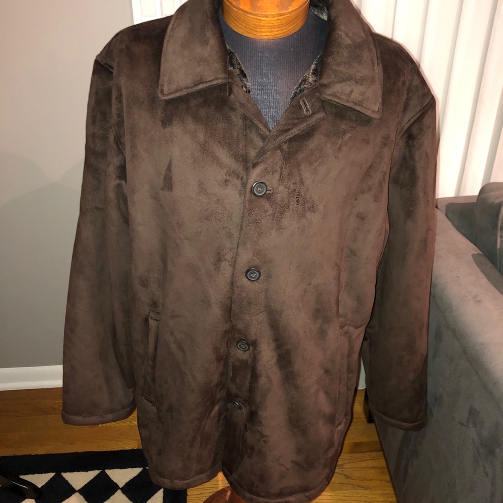 Beautiful brown Claiborne outerwear coat size xxl